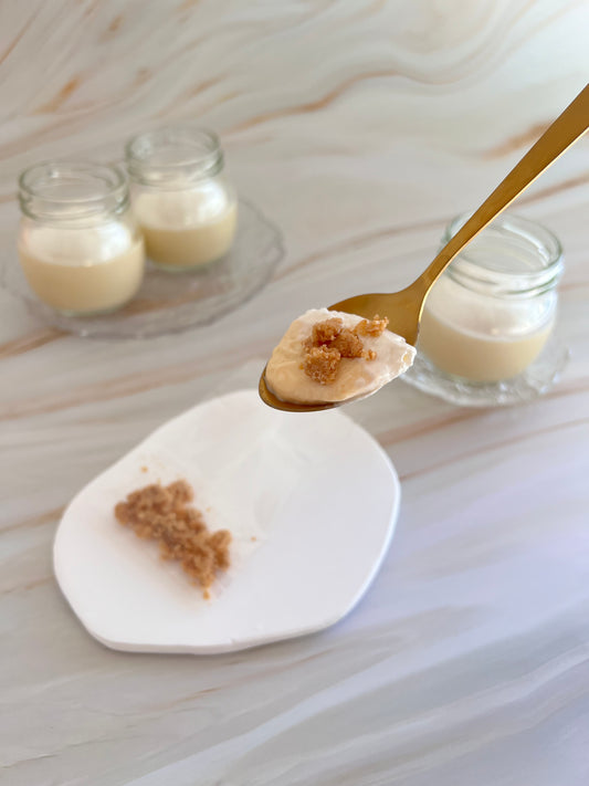 クランブルクリームプリン