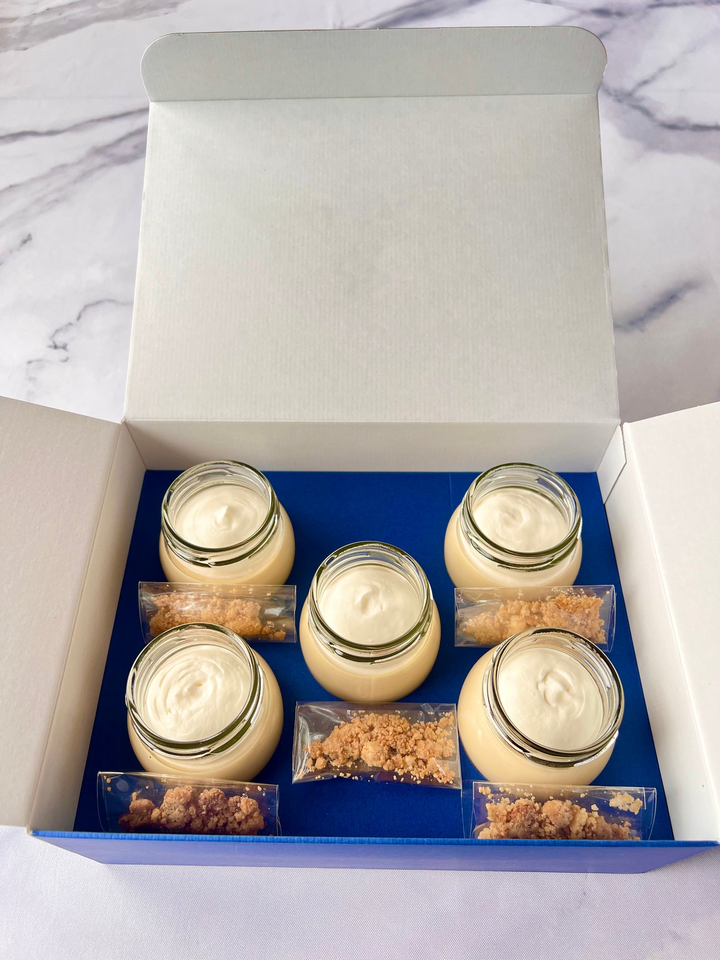 クランブルクリームプリン