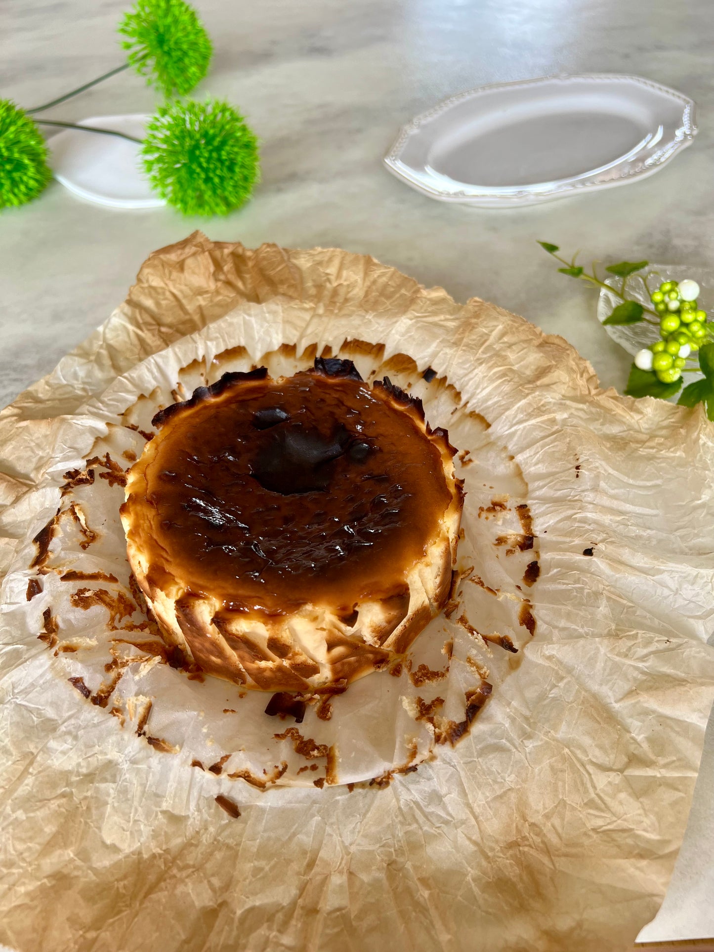 さつま芋のバスクチーズケーキ
