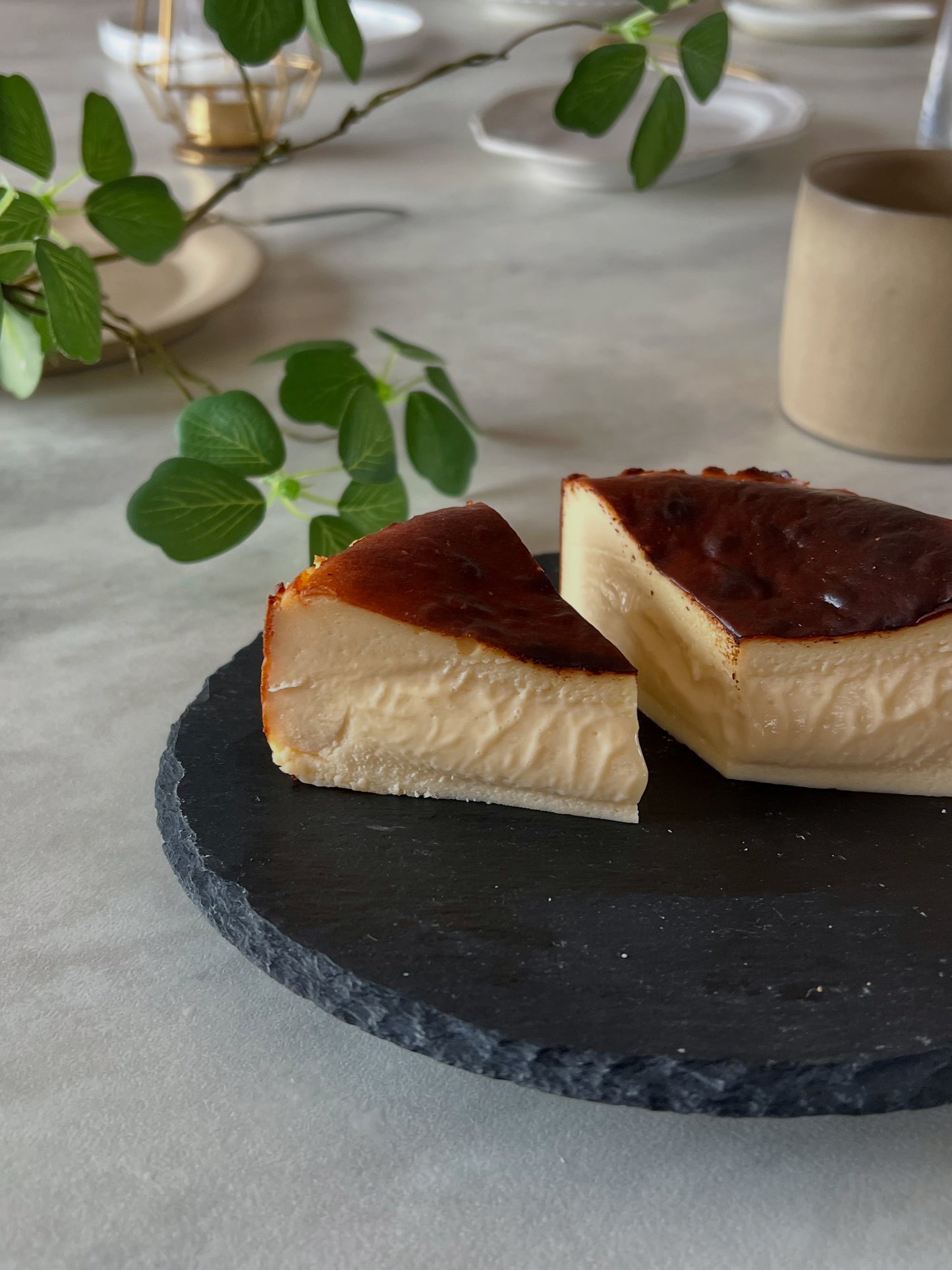 とろっとろバスクチーズケーキ