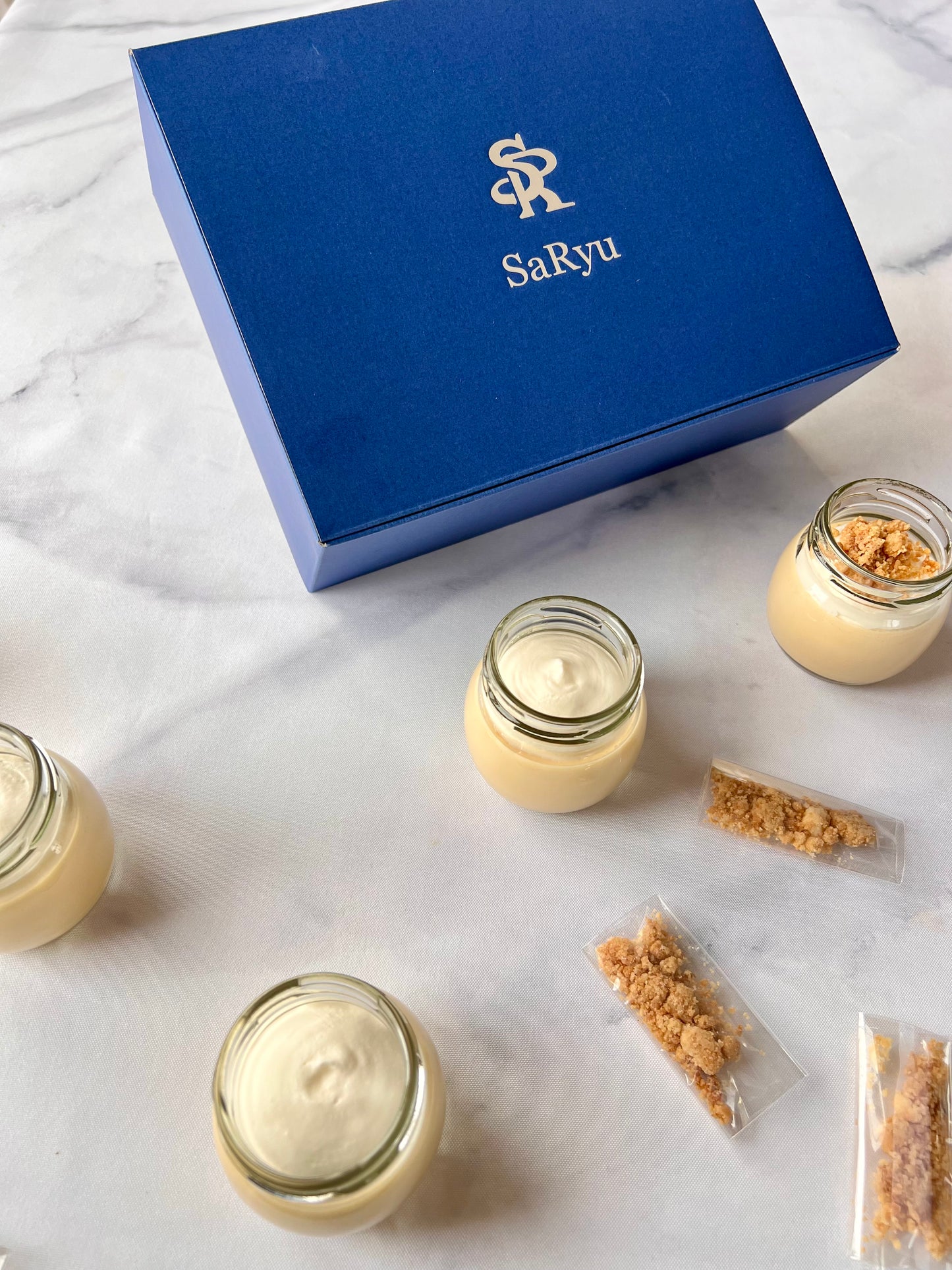 クランブルクリームプリン