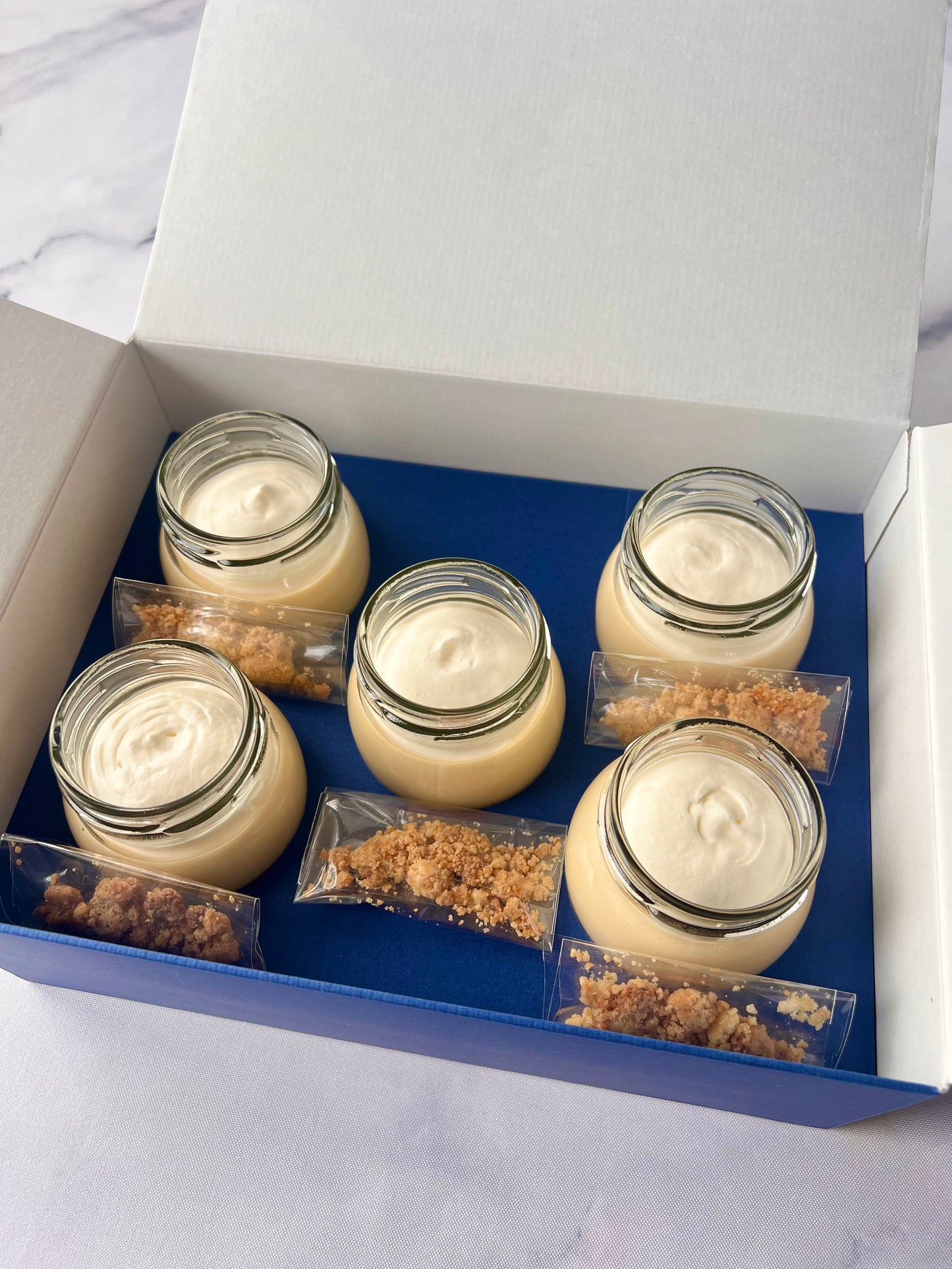 クランブルクリームプリン